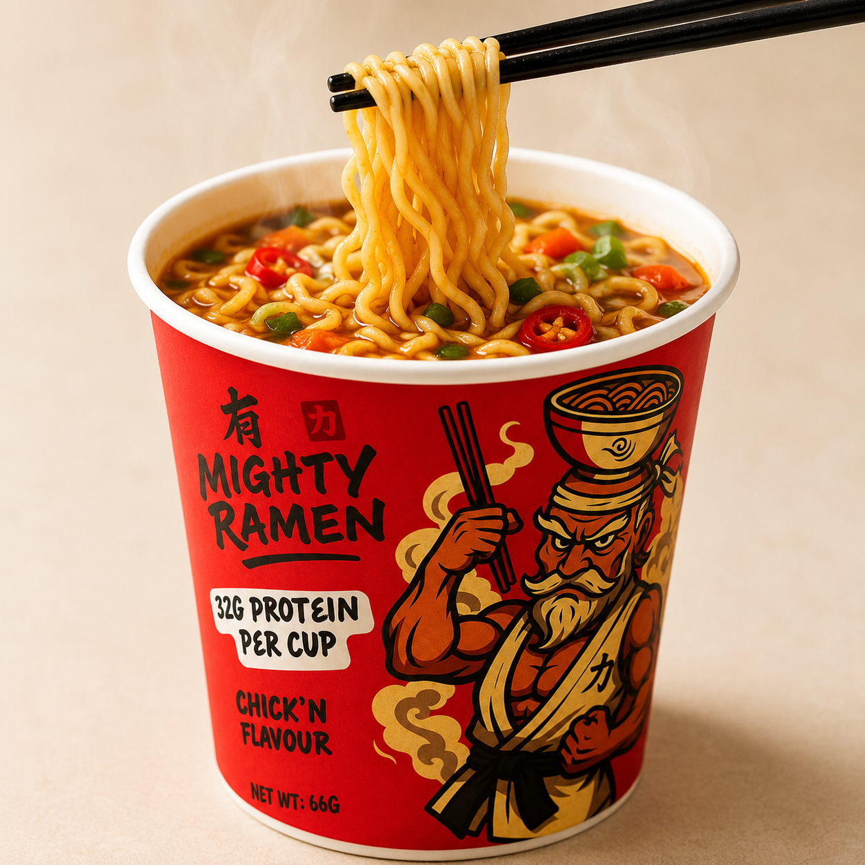 Pack varié de ramen puissants (12 tasses) 