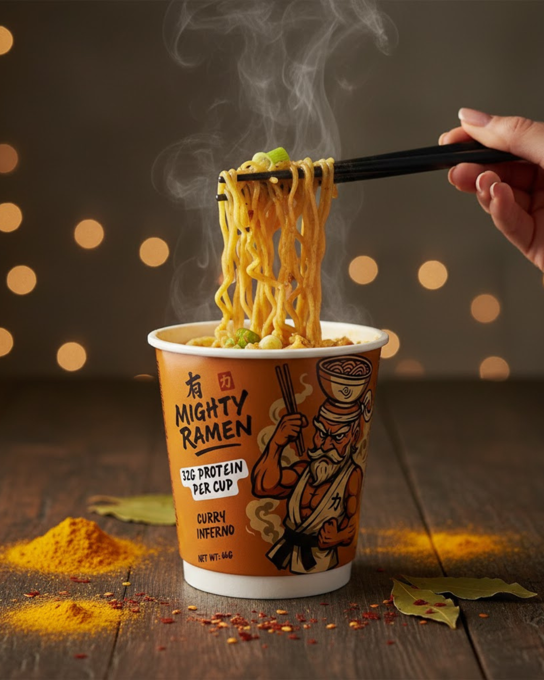 Mighty Ramen Variety Pack (12 Cups Box)