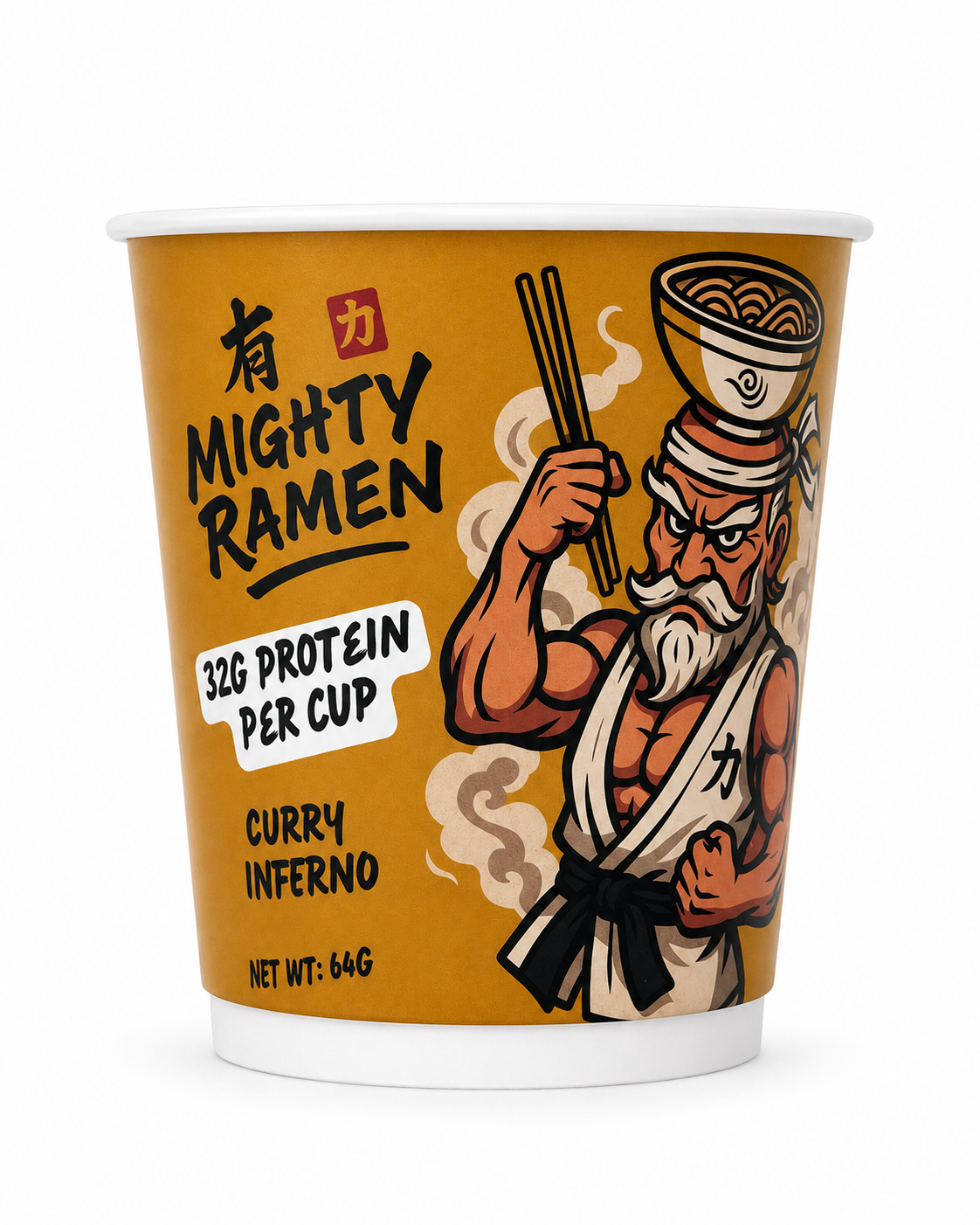 Mighty Ramen Kimchi & Curry Inferno Pack (12 Cups)